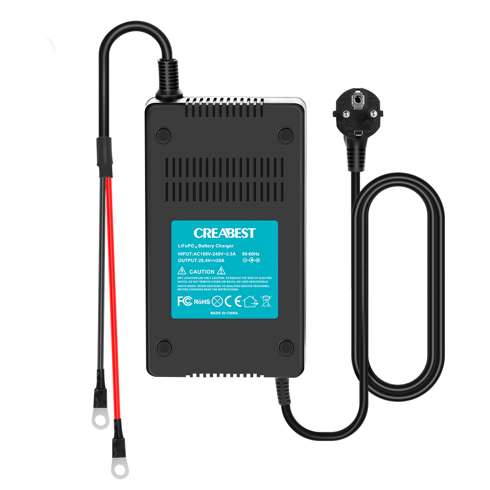 Chargeur LiFePO4 24V 20A 29,2V - Pour Batterie Lithium Fer Phosphate, Recharge Rapide, Sécurisé, Avec Indicateurs - 6