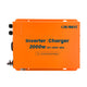 CREABEST 2000W Convertisseur 12V 220V Pur Sinus pour Camping Car, Caravane, avec MPS & Chargeur 80A & Câble-convertisseur 35 mm²