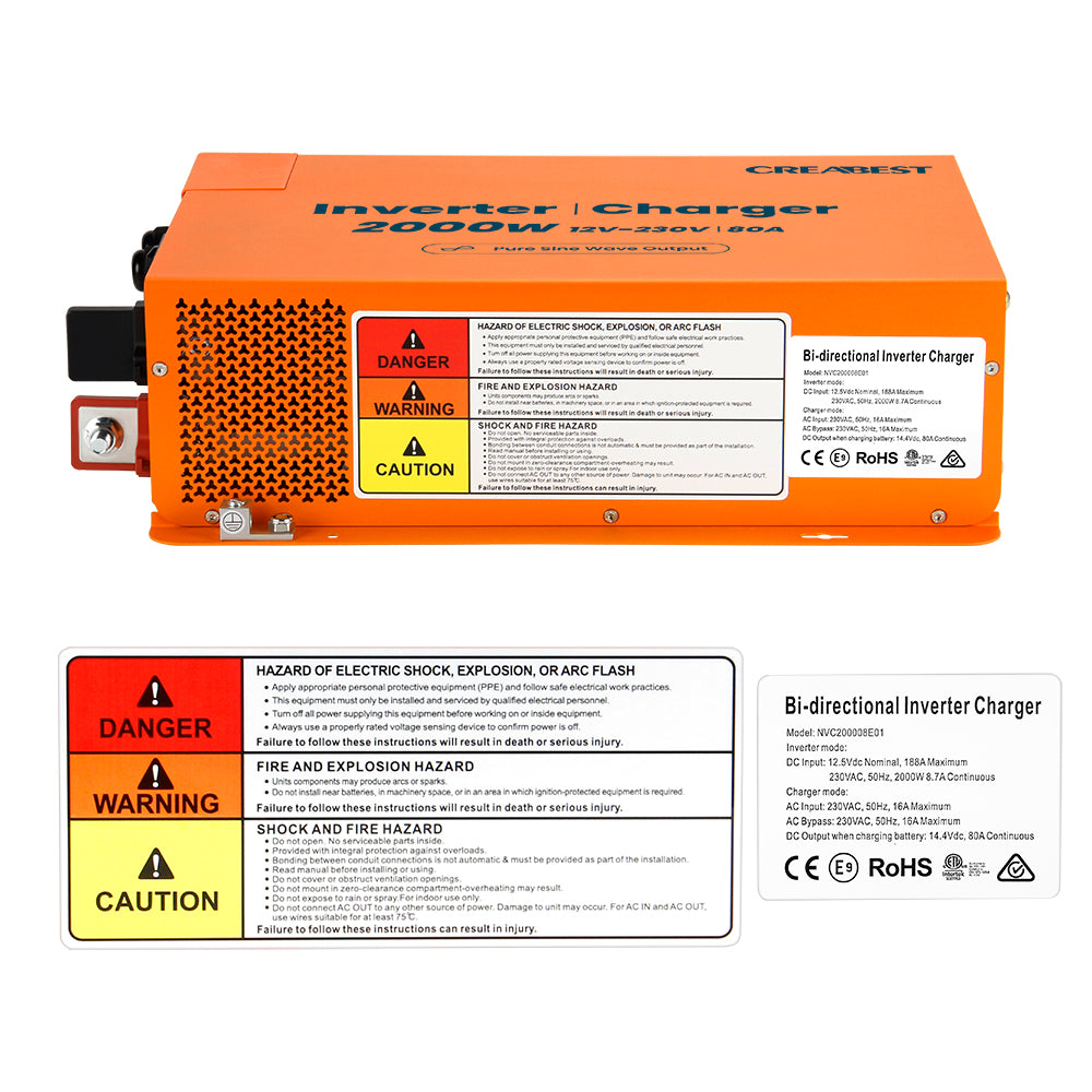2000W Convertisseur Chargeur