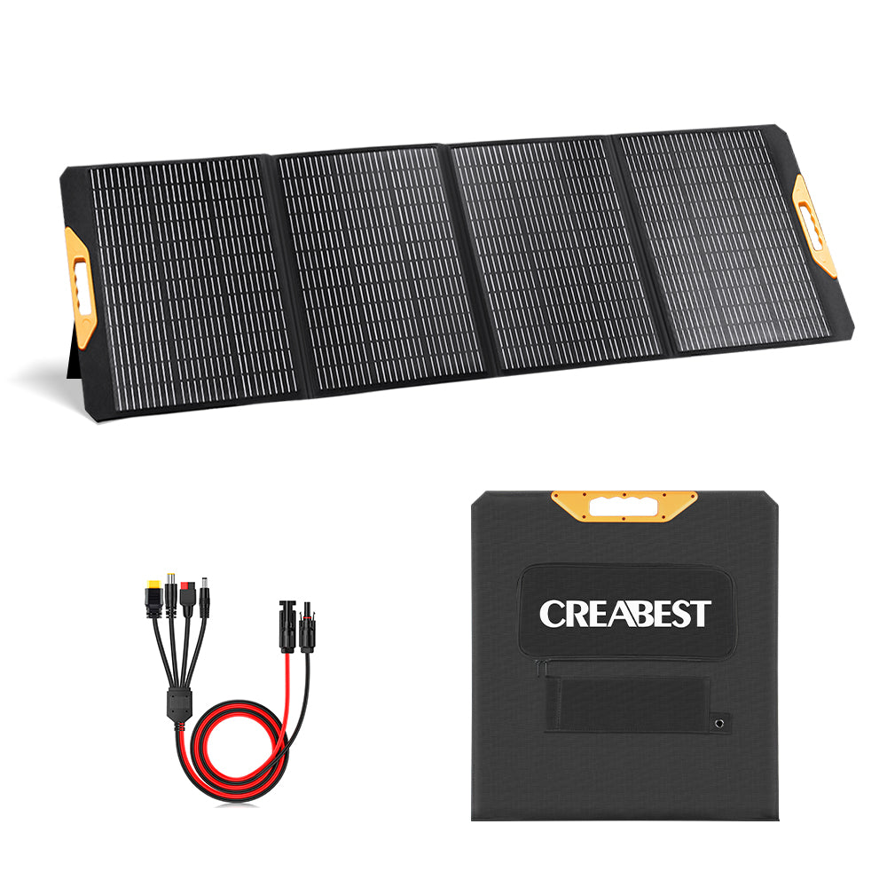 200W Panneau Solaire Pliable per Generateur Electrique Camping-car caravane