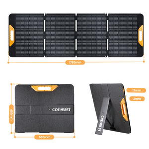 Panneau Solaire Pliable 160W per Generateur Electrique, Camping-car, caravane