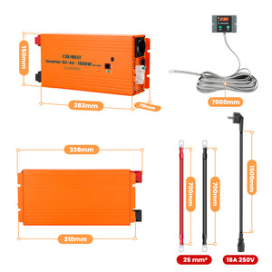  1500W Convertisseur 12V 220V Pur Sinus
