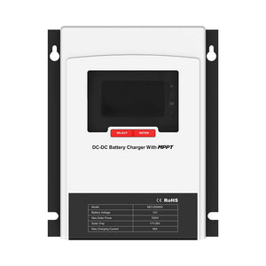 Régulateur de charge solaire MPPT 12V 30A/50A avec chargeur DC-DC/charge Booster pour camping-car LiFePO4