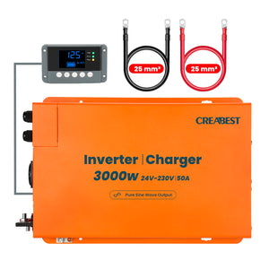 3000W Convertisseur 24V 220V Pur Sinus