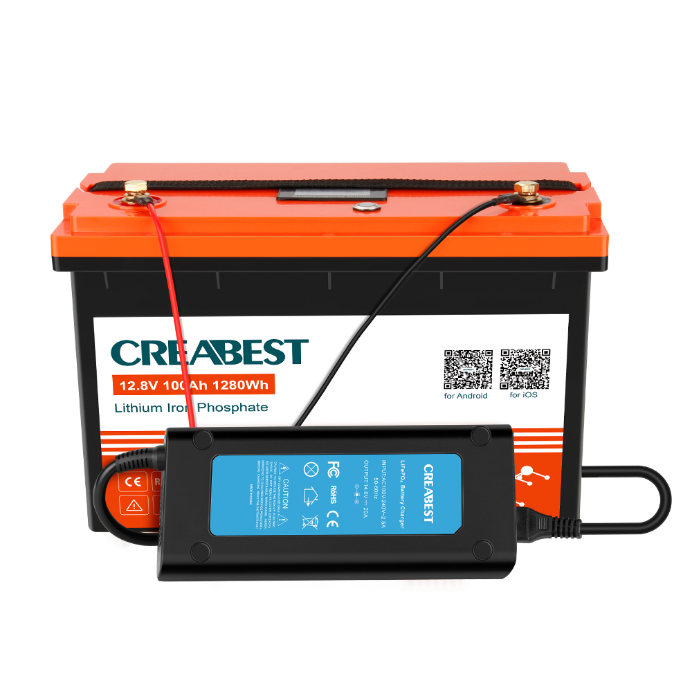 Batterie LiFePO4 50Ah 12.8V pour camping-car, caravane, solaires, bateau de  pêche, Mover avec Bluetooth