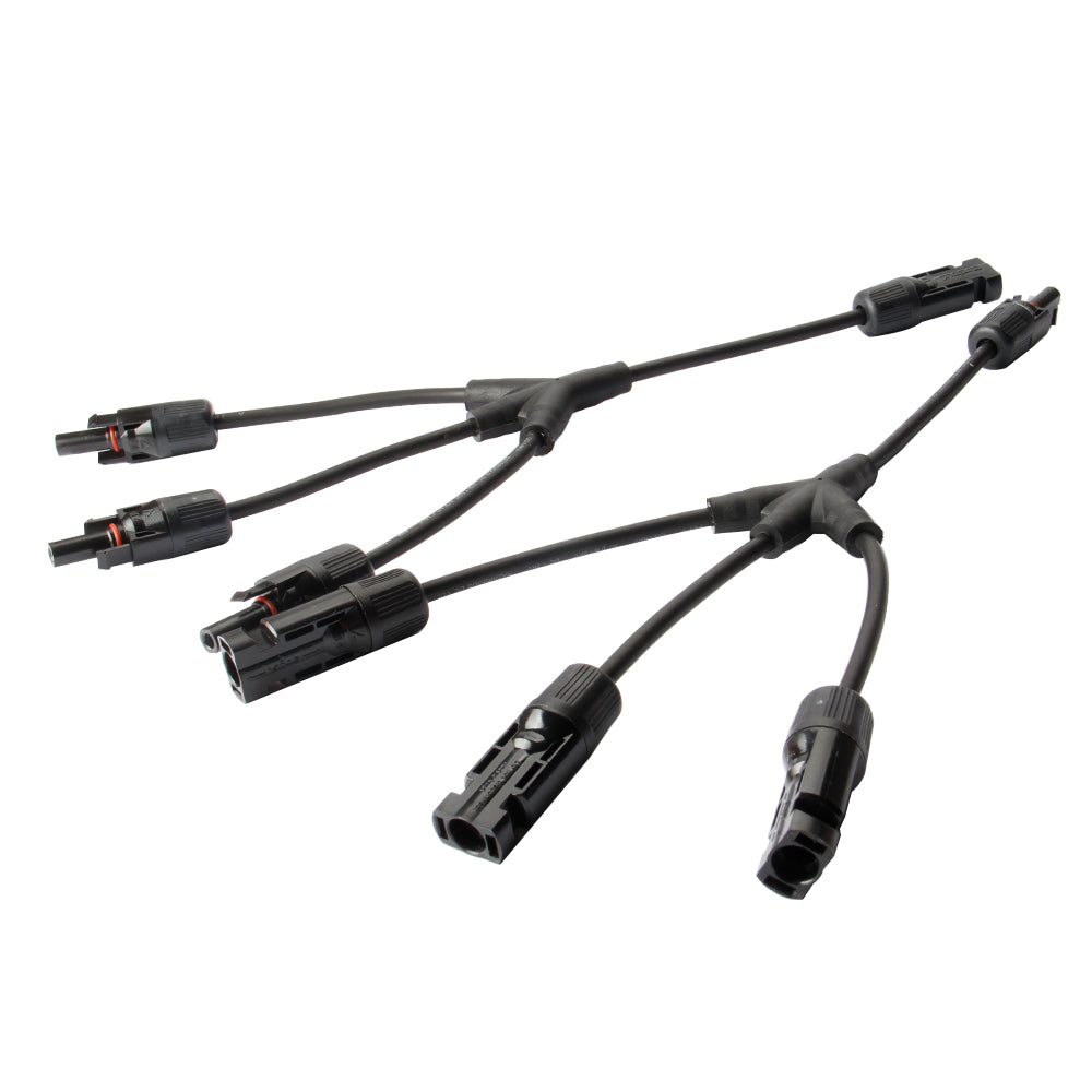 Connecteurs de Panneau Solaire Y Branche 1 à 3 Adaptateur parallèle M/FFF  et F/Mmm