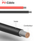Câble de connexion de module solaire Creabest 10FT 10 AWG (6 mm²) avec une paire de fiches de câble pour modules photovoltaïques