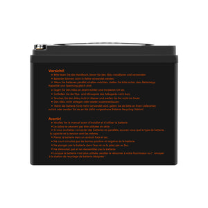 Batterie LiFePO4 50Ah 12.8V pour pour camping-car, caravane, camping, solaires, moteur électrique, hors réseau, bateau.