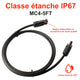 Creabest Câble solaire Prise MC4 Câble d'extension de câblage 10AWG (6 mm²) (une) pour batterie solaire Alimentatiode de